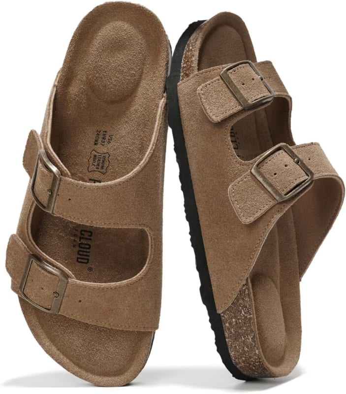 Project Cloud - Genuine Leather Flat Sandals