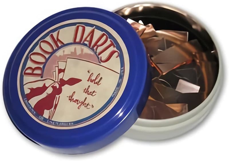 125 Count Tin Mixed Metals Bookmarkers