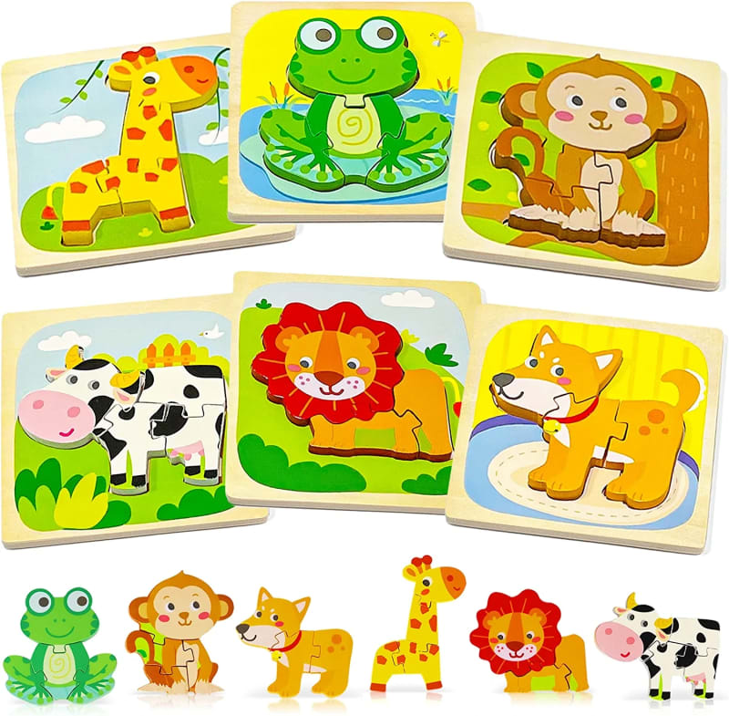 6 Pack Animal Toddler Toys Gifts