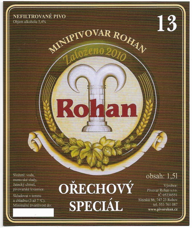 Rohan 13 Ořechový speciál Etk. A