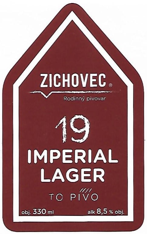Zichovec 19 Imperial Lager 330ml Etk. A