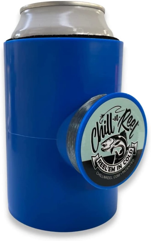 Fishing Can Cooler (from Shark Tank) with Attached Hand Line Reel