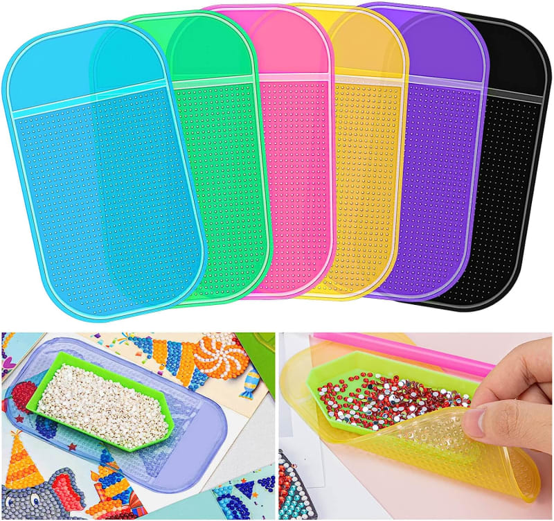 6 Pieces Anti-Slip Tools Sticky Mat for Diamond Painting