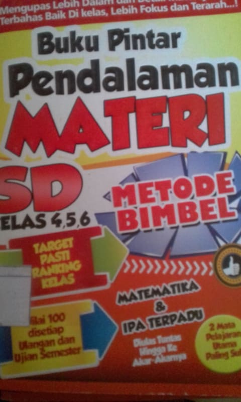BUKU PINTAR PENDALAMAN MATERI SD KELAS SD 4, 5, 6