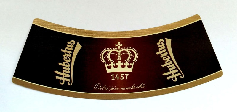 Hubertus Tmavý ležák prémium ovál Etk. C