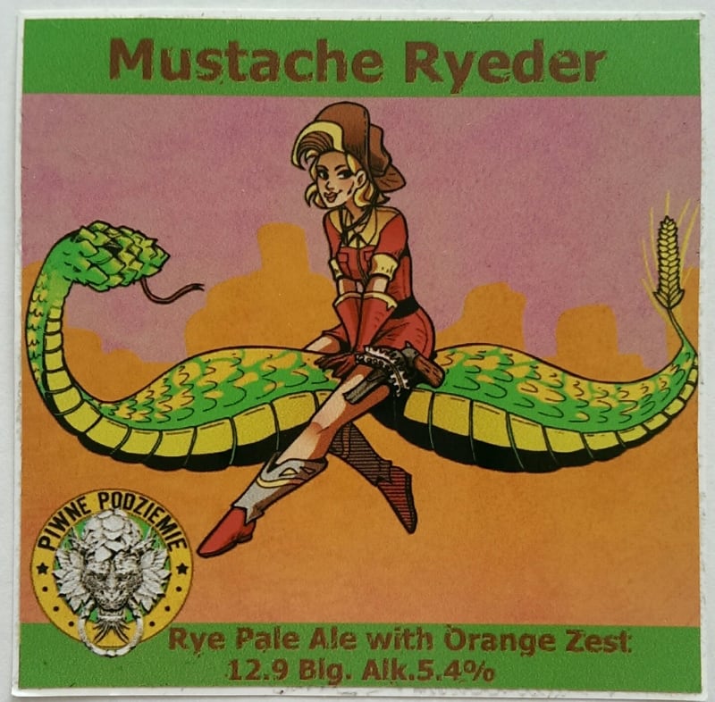 Piwne Podziemie Mustache Ryeder Etk. A
