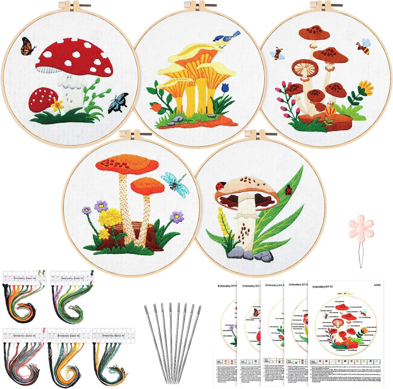 DIY Adult Kids Beginner Cross Stitch Set