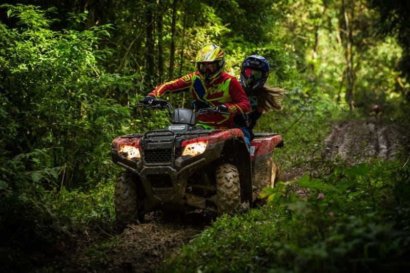 HHH ATV De 125 Cc Para Jóvenes Y Niños Utilitarios ATV Con Luces LED Inversas Big Rires Youth Vitacci Quad 4 Ruedas (camuflaje Rosa