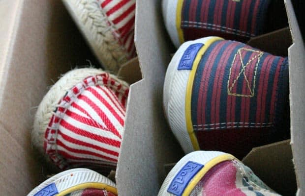 Store your shoes inside empty wine boxes instead of throwing them in your closet or kicking them under your bed.