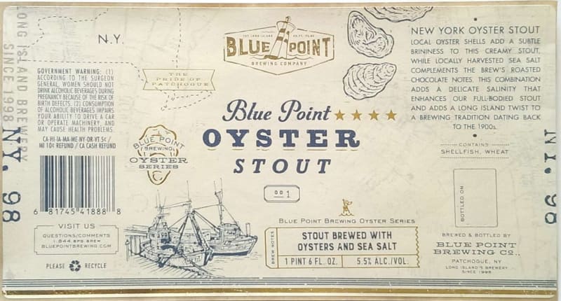 Blue Point Oyster Stout Etk. A