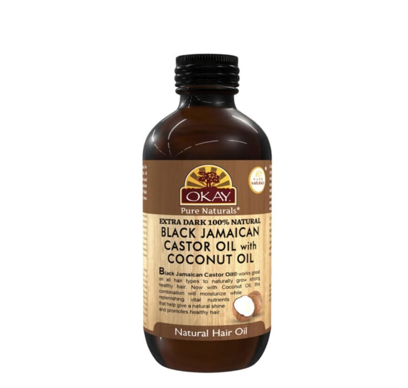 Extra Dark 100% Natural Black Jamaican Castor Oil with Coconut Oil