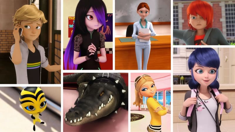 Characters in Miraculous Ladybug by @entertainment720 - Listium