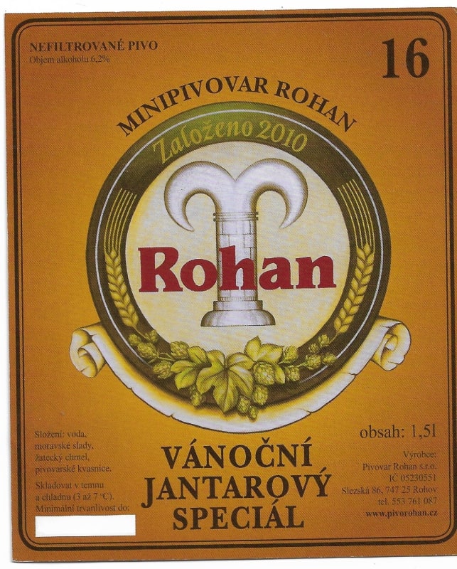 Rohan 16 Vánoční jantarový speciál Etk. A