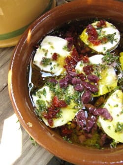 Marinated Goats Cheese with Thyme and Lemon