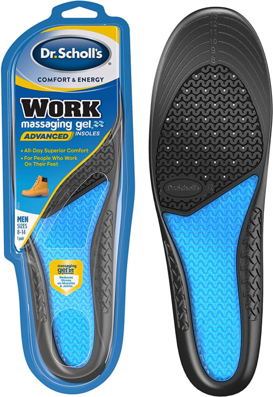 Dr. Scholl's Work Massaging Gel Advanced Insoles for Men Shoe Inserts