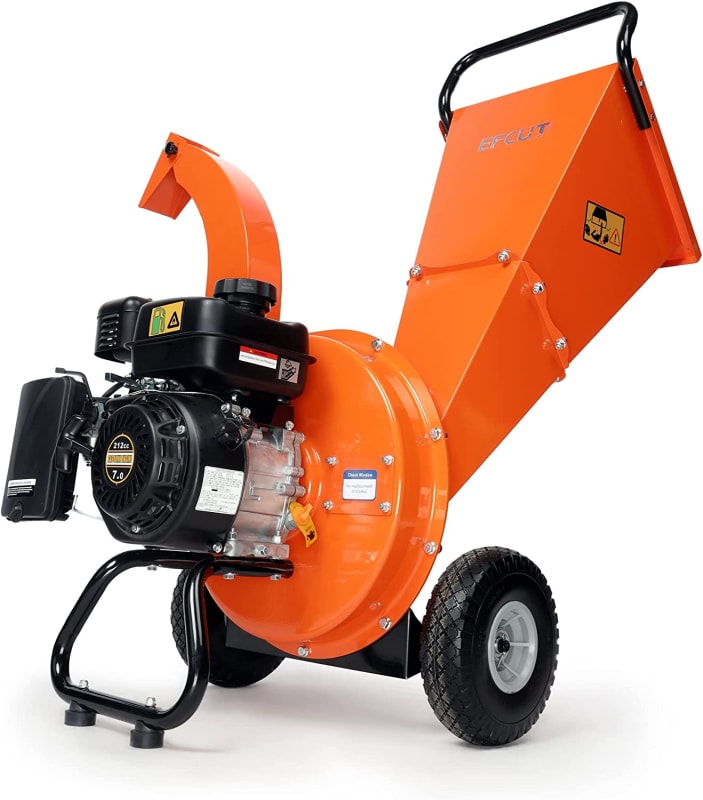 C30 Wood Chipper Shredder Mulcher 7 HP 212cc Heavy Duty Engine Gas Powered 3 inch Max Wood Diameter Capacity 20:1 Reduction Ratio 1-Year Warranty After Product Registration