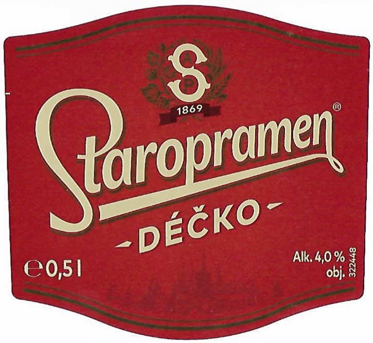 Staropramen Déčko červeno-bílá