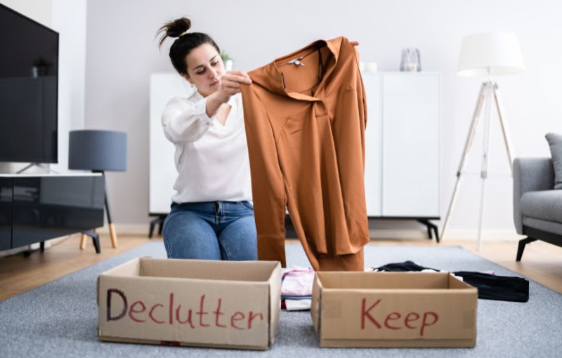 Declutter and downsize