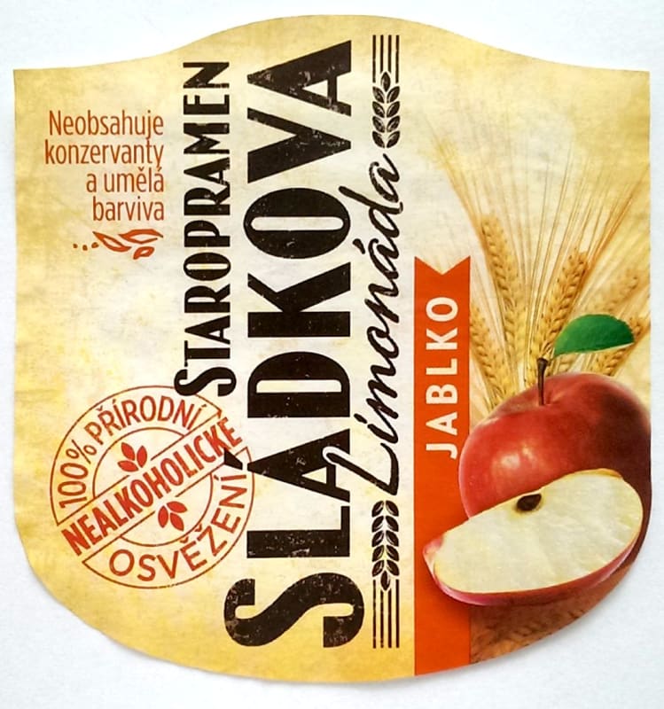 Staropramen Sládkova limonáda jablko 0.33l