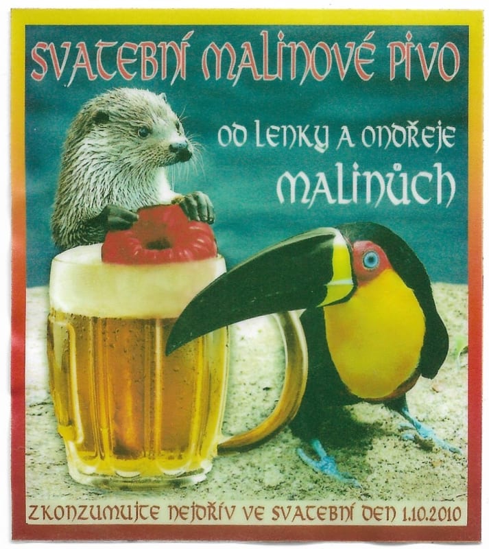 Svatební malinové pivo
