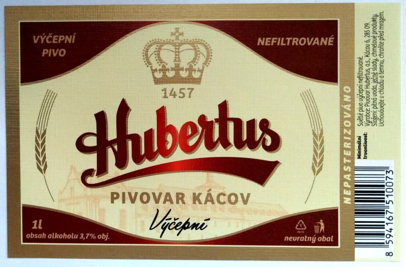 Hubertus Výčepní obdelník Etk. A
