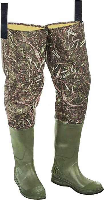 Waterproof Camo Hip Waders for Men & Women with Boots