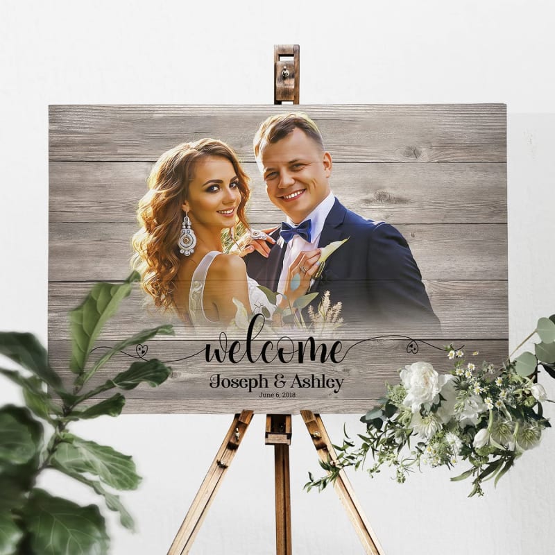 Rustic Wedding Welcome Sign