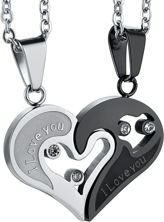 Stainless Steel Mens Womens Couple Necklace