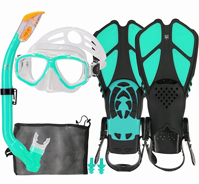 Youth Junior Full Dry Snorkel Set