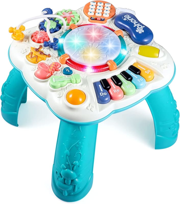 Baby Toys, Activity Table for Baby 6 to 12-18 Months, Learning Musical Toddler Toys for 1 2 3 Year Old Boys Girls Gifts