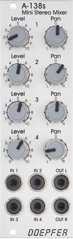 Doepfer A-138s Mini Stereo Mixer