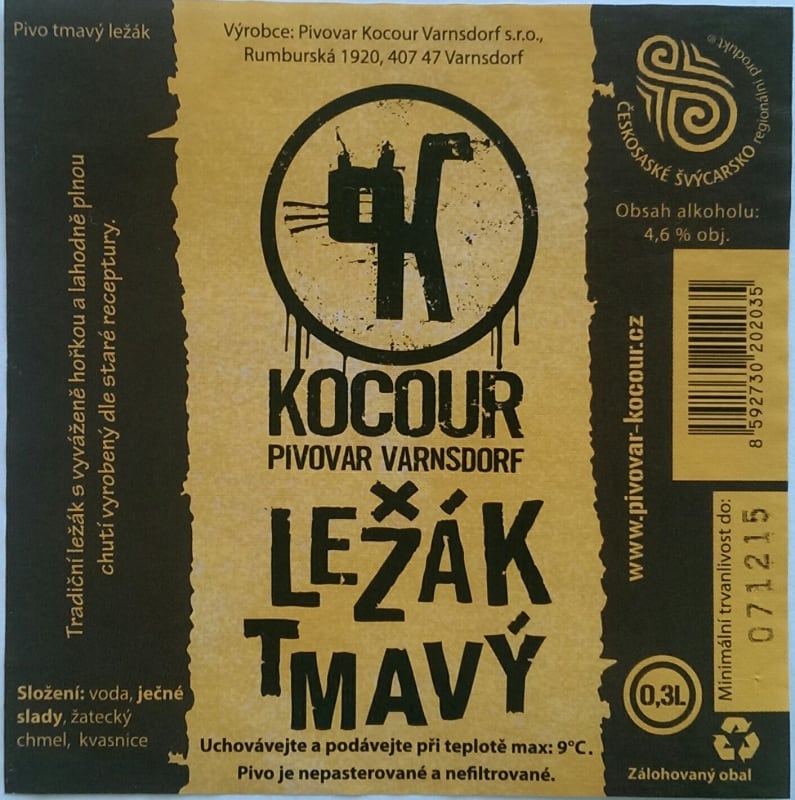 Kocour Ležák tmavý