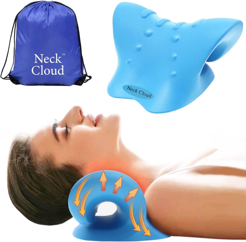  RESTCLOUD Neck Stretcher for Neck Pain Relief, Upper Back and  Shoulder Relaxer for Muscle Relax and Spine Alignment, Cervical Traction  Device Adjustable 4 Level (Green) : Health & Household