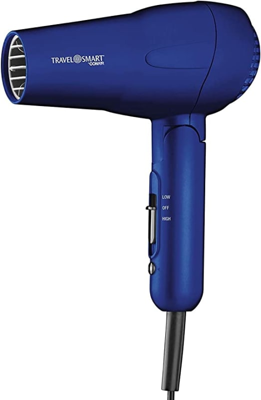 Travel Smart by Conair TS263X 1200-Watt Tourmaline Ceramic Hair Dryer, Dual Voltage
