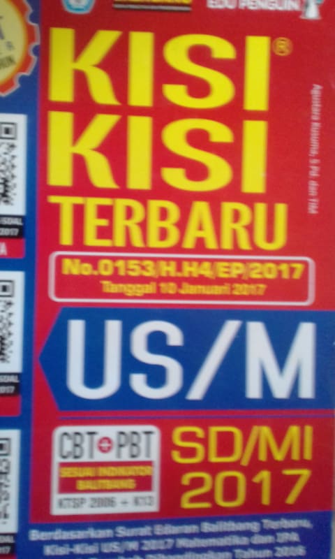 KISI-KISI TERBARU US/M 2017