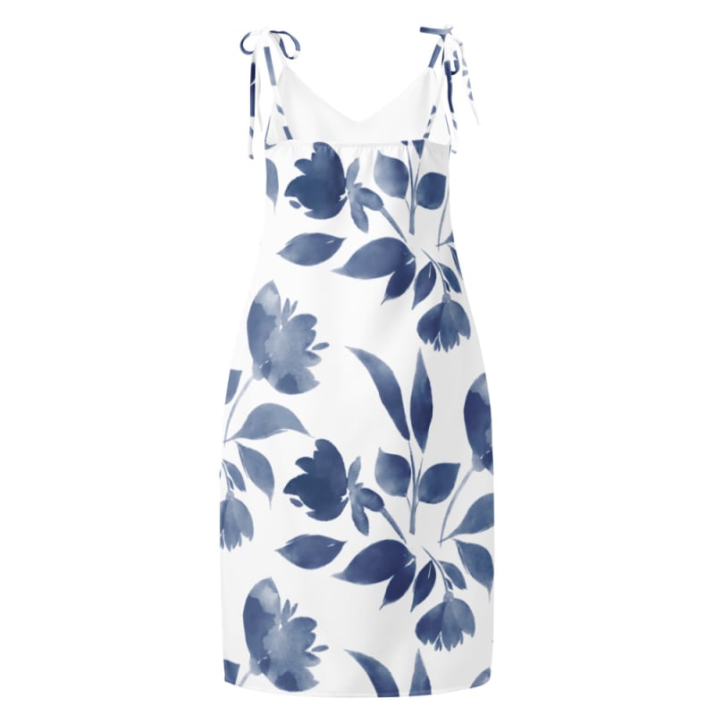 All-Over Print Long Sleeve Midi Dress