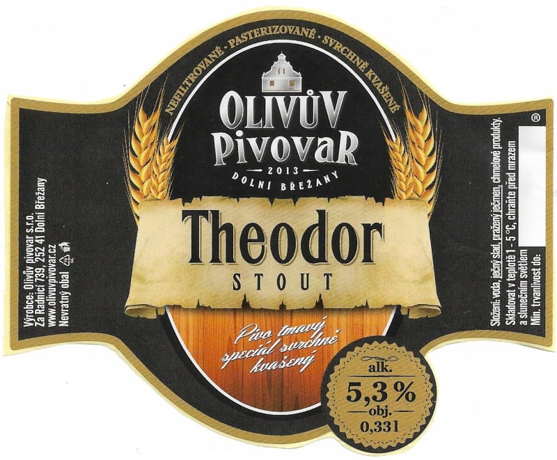 Olivův Theodor Stout 0.33l Etk. A