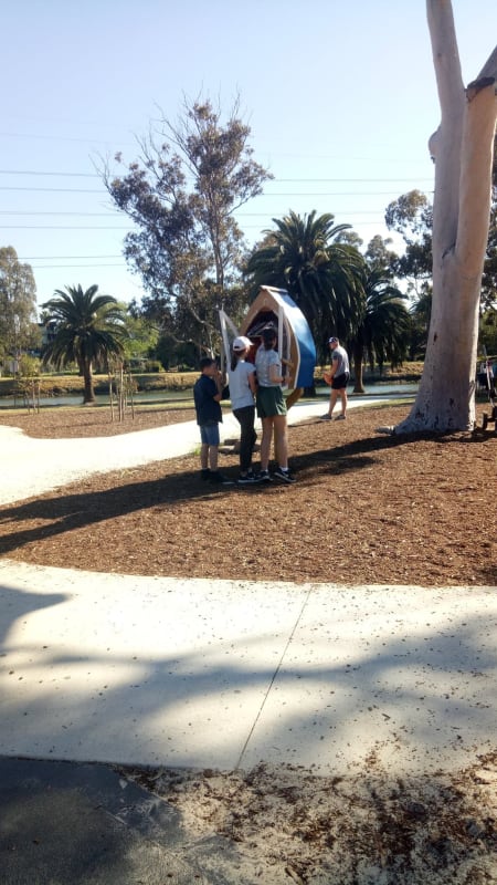 Riverside park little library