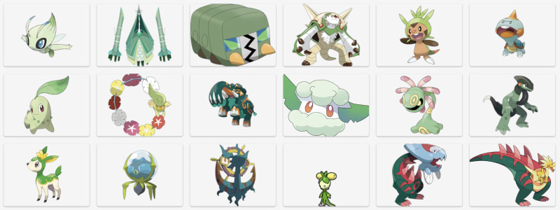 Every Green Pokemon (A Checklist)