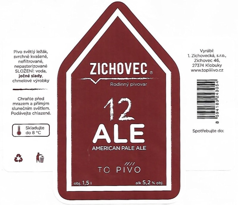 Zichovec 12 ALE 1,5l Etk. A