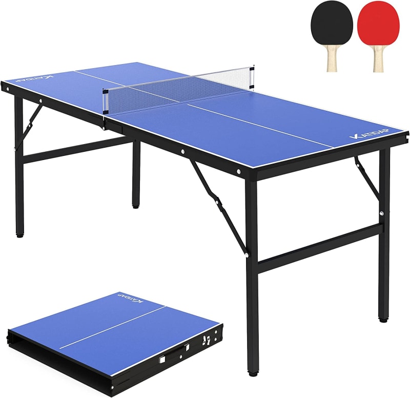 Mid-Size Foldable Tennis Table with Net