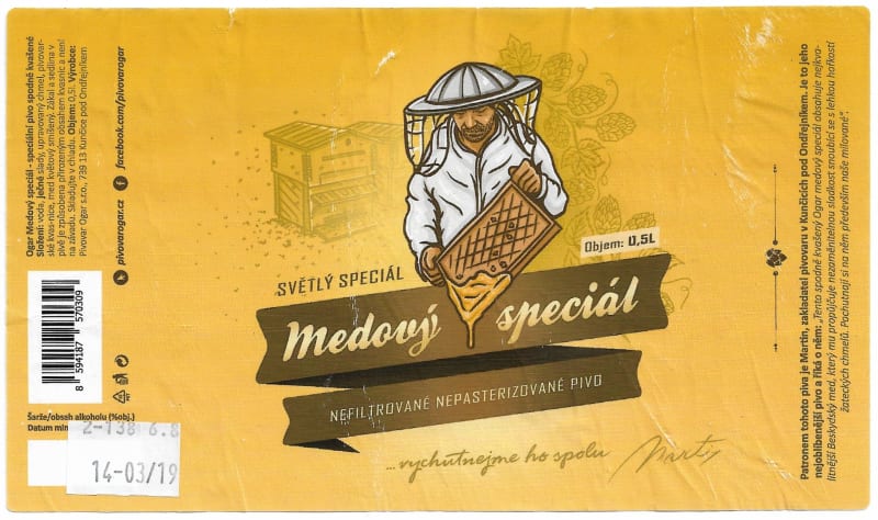 Ogar medový speciál