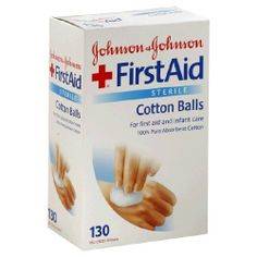 Cotton balls and qtips