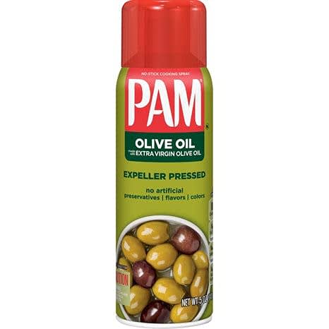 PAM OLIVE OIL MADE WIYH EXTRA OLIVE OIL