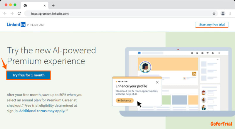 Linkedin Premium Free Trial