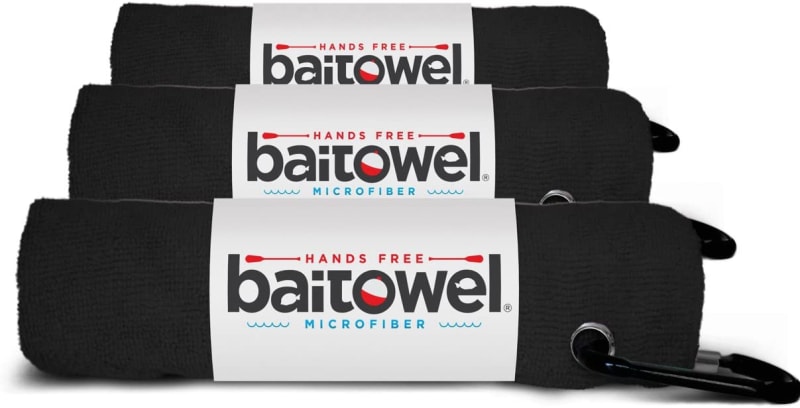 Hands Free Microfiber Bait Towel 3 pack