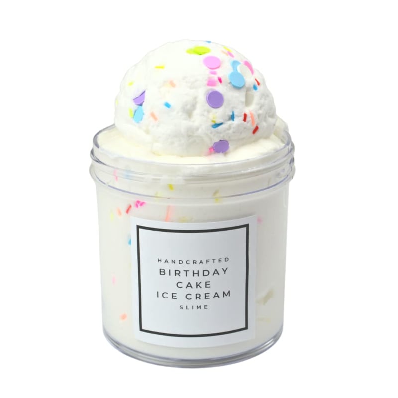 Birthday Cake Ice Cream Slime