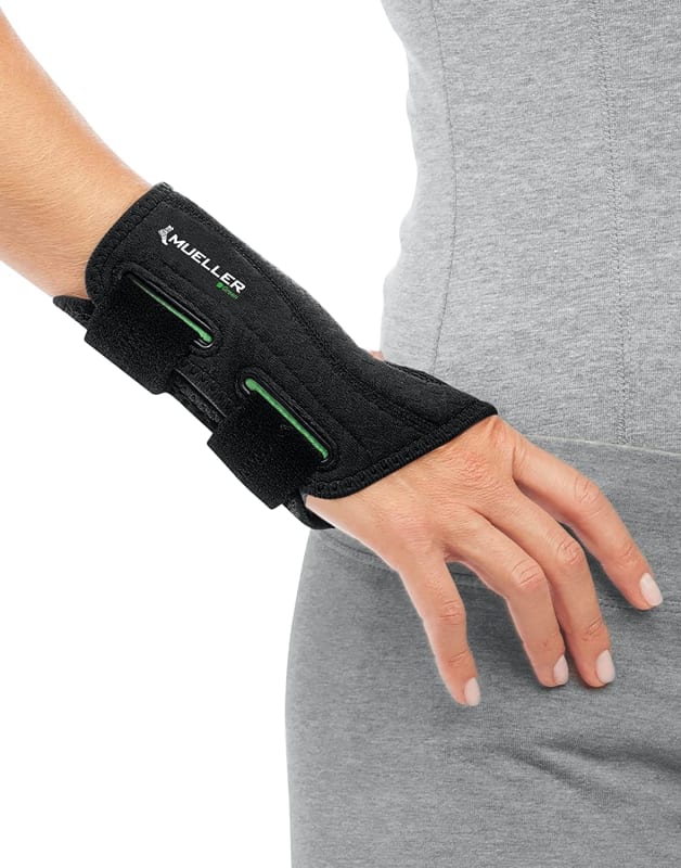 Sports Medicine Green Fitted Wrist Brace, For Men and Women, Right Hand