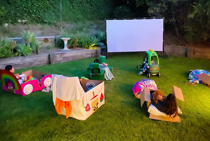 Have a backyard movie night