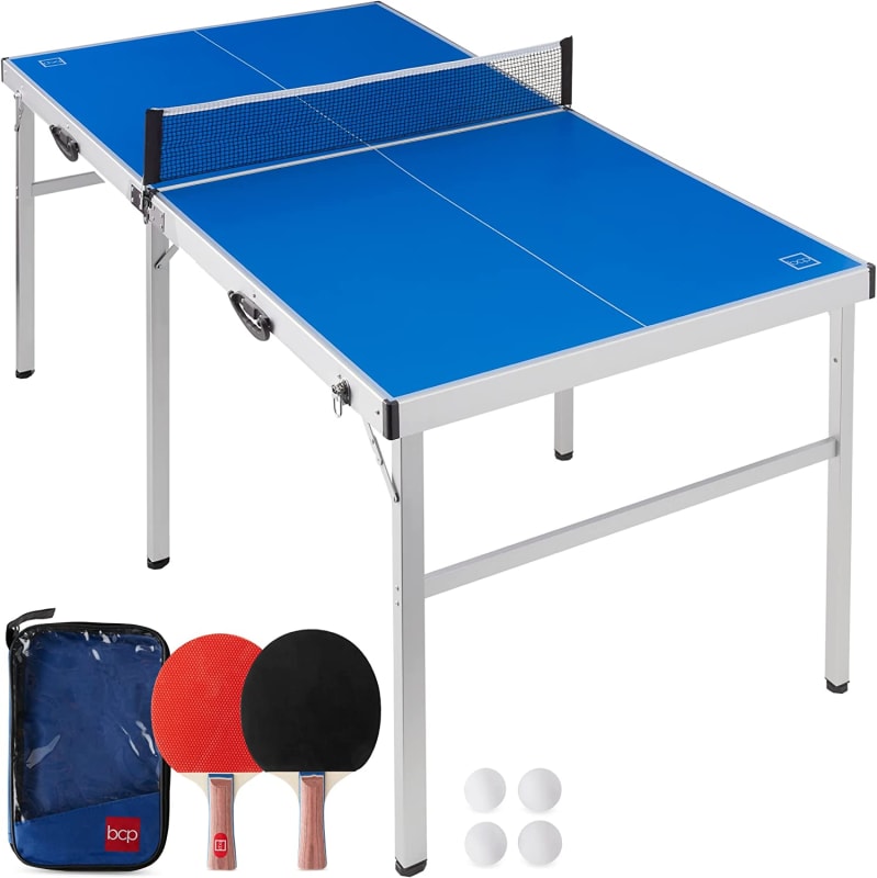 6x3ft Portable Ping Pong Table Game Set